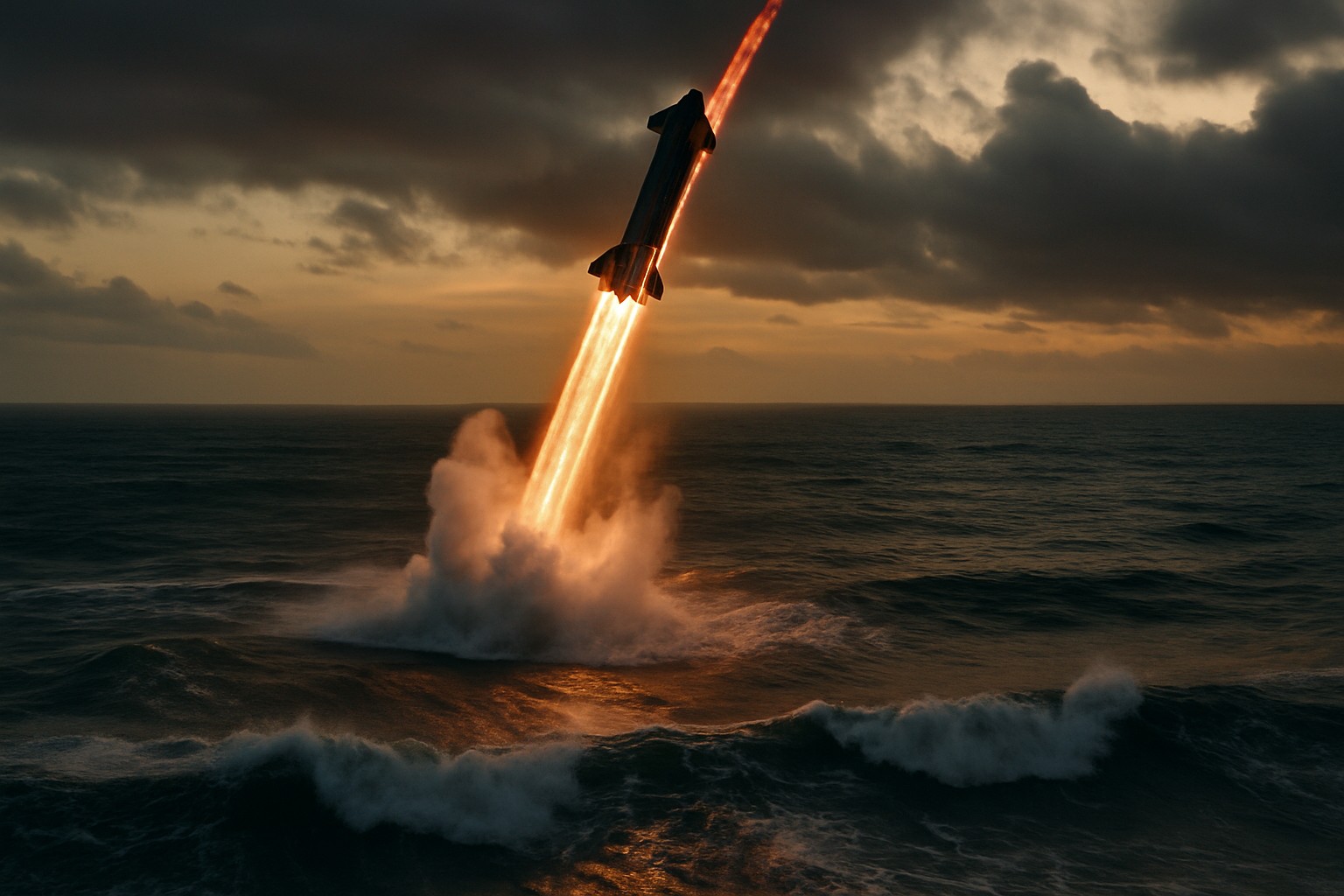 La mégafusée Starship d’Elon Musk atteint l’orbite et amerrit avec succès dans l’océan Pacifique