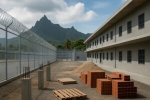 À Tahiti, Gérald Darmanin annonce la construction d'une deuxième prison